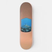 Skateboard Requin à pointe noire, île Yap - Conception photog (Recto)