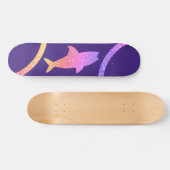 Skateboard Requin Arc-en-ciel Parties scintillant Patinage vi (Horz)