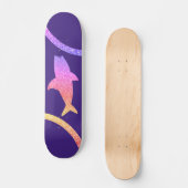 Skateboard Requin Arc-en-ciel Parties scintillant Patinage vi (Recto)