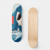 Skateboard Requin dans l'océan (Recto)