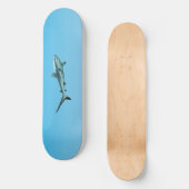 Skateboard Requin de récif - Design abstrait - Découpé d'une (Recto)