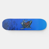 Skateboard Requin Océan Féroce Amusement Effrayant (Horz)