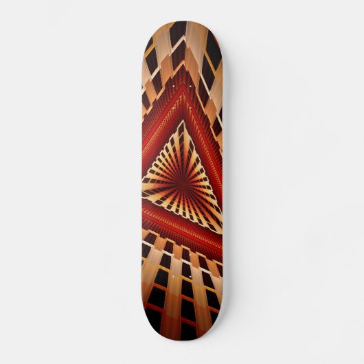 Skateboard Réseau Fantastique Moderne de Fractales Graphiques (Recto)