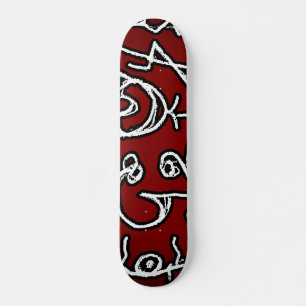 Skateboard Réserves ethniques Conception d'impression