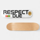 Skateboard RESPECTER LE Patinage DUE (Horz)
