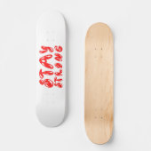 Skateboard RESTER FORT style de graffiti motivant (Recto)