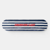 Skateboard Résumé Marine Stripes sans joint (Horz)