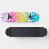 Skateboard Résumé Ombré Marbré Abstrait (Horz)