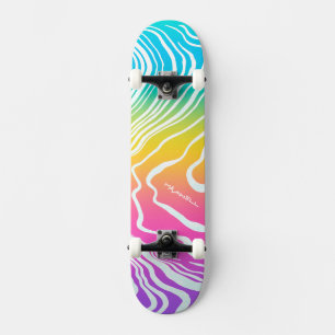 Skateboard Résumé Ombré Marbré Abstrait 
