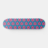 Skateboard Retro 60s Groovy Flower Pattern Flowers (Horz)