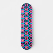 Skateboard Retro 60s Groovy Flower Pattern Flowers (Devant)