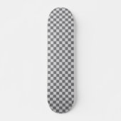 Skateboard Retro 90s Grey À damiers Motif Checkerboard (Devant)