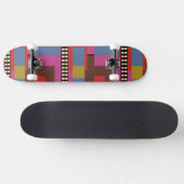 Skateboard Retro Blocked Design 6 (Horz)
