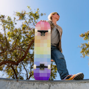 Skateboard Rétro Bohème Funky Excentrique Xénogenre Carreaux