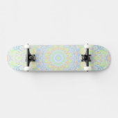 Skateboard Retro Boho Hippie Vintage Trippy Pastel Mandala (Horz)