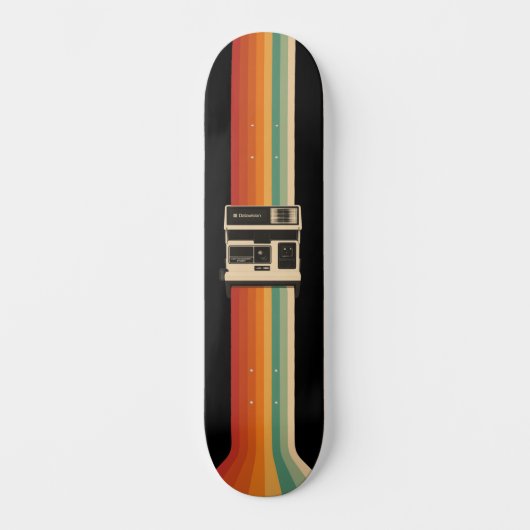 Skateboard Retro Camera with Rainbow Print (Recto)