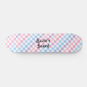 Skateboard Retro Checkerboard 1990s 2000s Y2K Pastel Ajouter  (Horz)