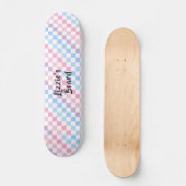 Skateboard Retro Checkerboard 1990s 2000s Y2K Pastel Ajouter  (Recto)