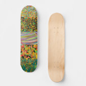 Skateboard Rétro de patchwork d'art abstrait (Recto)