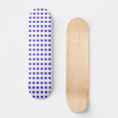 Skateboard rétro électrique rayé bleu & violet (Recto)