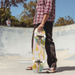 Skateboard Retro esthétique Super Pastel Marbre Abstrait Amus<br><div class="desc">Ce tablier en marbre pastel mêle des tourbillons doux roses, menthe, moutarde et lilas pour une ambiance rêvée et fluide. Conçu pour les patineurs avec un oeil pour les tendances ludiques et le style expressif, ce pont ajoute un avantage artistique à chaque tour. Parfait pour les ados, les créatifs et...</div>