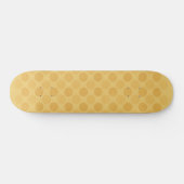 Skateboard Retro faded yellow circles pattern (Horz)