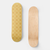 Skateboard Retro faded yellow circles pattern (Recto)