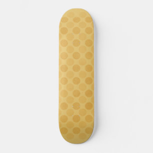 Skateboard Retro faded yellow circles pattern