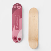 Skateboard Retro Floral Name (Recto)