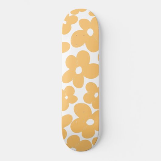 Skateboard Rétro Flowers #1 #floral #pattern #decor #art (Recto)