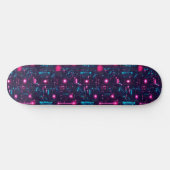 Skateboard Retro Futuristic Circuit Board  (Horz)