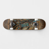 Skateboard Retro-Futuristic Cybernetic Driftwood Fusion 2026 (Horz)