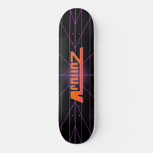 SKATEBOARD RÉTRO GRAPHIQUE D'APOLLOZ (Recto)