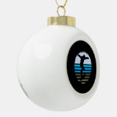 Skateboard Retro Keramische Bal Ornament (Links)