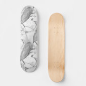Skateboard Rétro les années 70 fille de bikini (Recto)