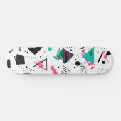 Skateboard Retro Memphis Geometric Pattern (Horz)