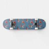 Skateboard Rétro motif de colibri (Horz)