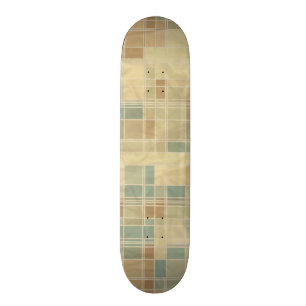 Skateboard Rétro motif géométrique