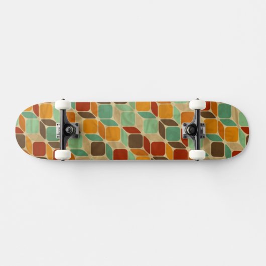 Skateboard Rétro motif géométrique 4 (Horz)