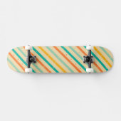 Skateboard Rétro motif rayé grunge (Horz)