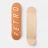 Skateboard Rétro - Orange (Recto)