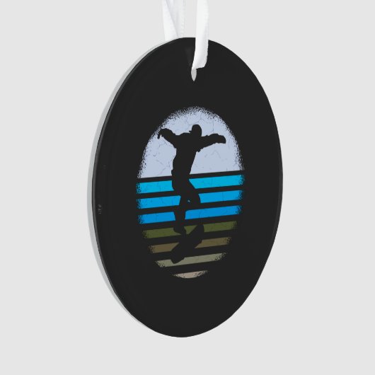 Skateboard  Retro Ornament (voorkant)