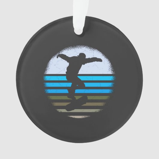 Skateboard  Retro Ornament (voorkant)