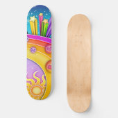 Skateboard - Retro Pop Art Sixties Sky (Recto)