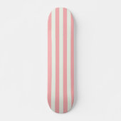 Skateboard Retro Preppy Sportswear Stripes - Crème rose (Devant)