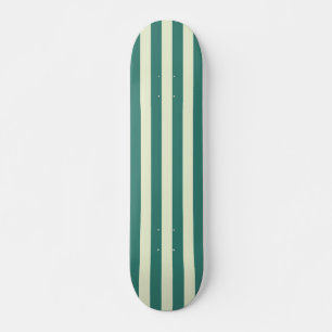 Skateboard Retro Preppy Sportswear Stripes - Retro Green
