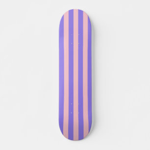 Skateboard Retro Preppy Sportswear Stripes - Rose violet