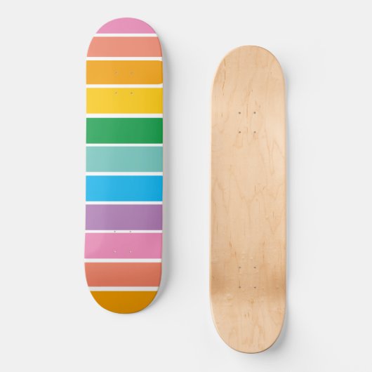 Skateboard Retro Rainbow Cool Kid Skate (Recto)
