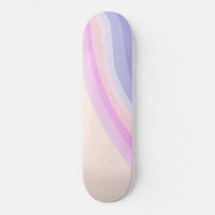 Skateboard Retro Rainbow Wave #2 #wall #art