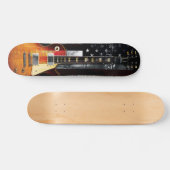 Skateboard RETRO ROCK American Flag Guitare électrique (Horz)